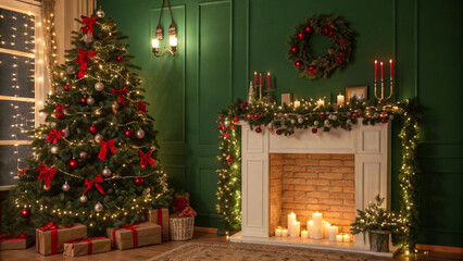 christmas tree with christmas decorations