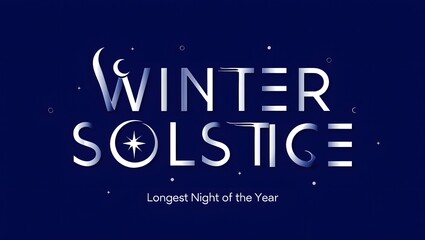 Winter Solstice Minimal Graphic