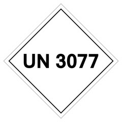 UN 3077 Symbol Sign , Vector Illustration, Isolate On White Background Label.EPS10
