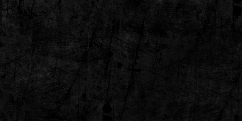 Black dark grunge stone texture with rough, natural crack wall surface background. uneven pattern resembling weathered black rock or charcoal. Panorama black canvas slate texture. marble background.