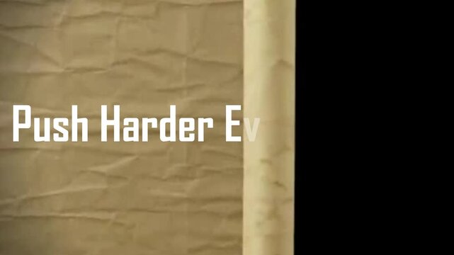 Motivational message: Push Harder Every Second text art for prints, social media, and inspiring gym decor to encourage fitness and productivity goals now