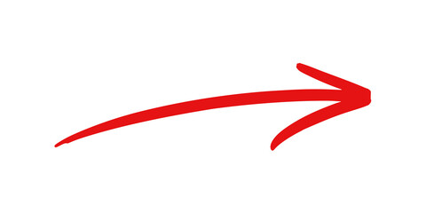 Aesthetic thin red arrow element design