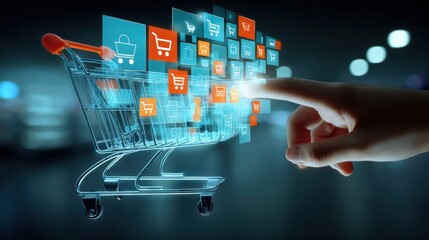 Enhancing online shopping experience e-commerce technology digital environment interactive graphics user engagement