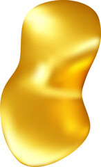 3D elegant golden confetti ribbon