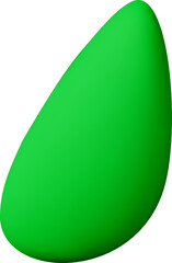 3D smooth shining confetti ribbon