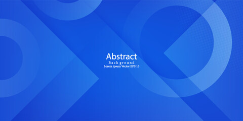 Modern Abstract Royal Blue Geometric Background Digital Technology Banner. Modern Trendy design in Vector Illustration