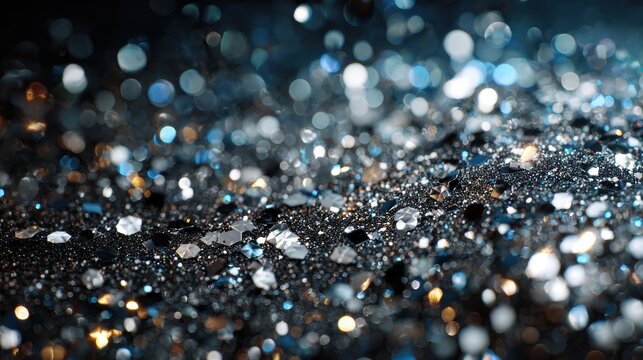 Abstract sparkles against a dark backdrop create a captivating, magical scene.