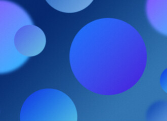 Soft Blue and Purple Circles on Gradient Background