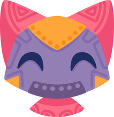 Cute robot icon with friendly face and antenna. Perfect AI chatbot avatar for digital assistant apps, tech support interfaces, and virtual communication platforms.
