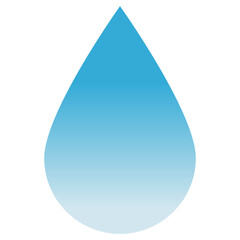 Minimal Blue Water Drop Icon with Gradient