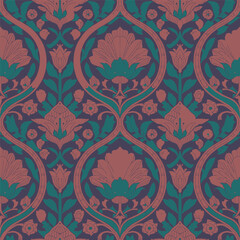 Rajasthani Floral Pattern Traditional Colorful Design Vibrant Art