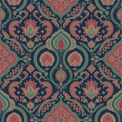 Rajasthani Floral Pattern Traditional Colorful Design Vibrant Art