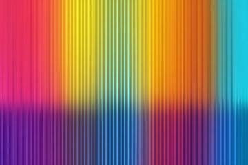 vibrant vertical stripes create a rainbow gradient background