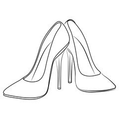 vector illustration of a shoe