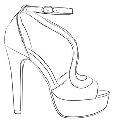 high heel shoe