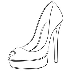 high heel shoe