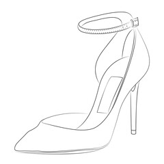 vector illustration of a shoe