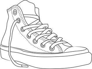 sneakers vector illustration