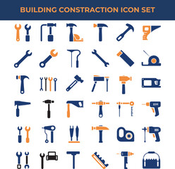 Fototapeta premium Professional Handyman and Builder Icon Set | Contractor Equipment