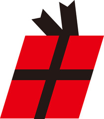 Obraz premium red gift box