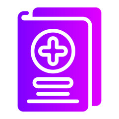 Obraz premium medical report gradient icon