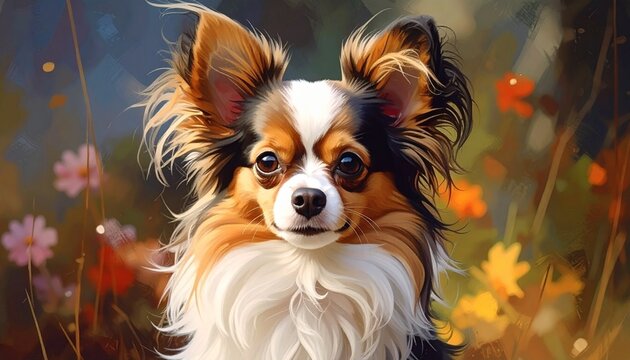 portrait of a dog - Powered by Adobe