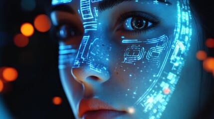 Artificial intelligence portrait digital render