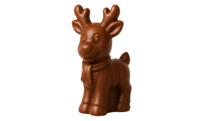 chocolate rudolph isolated