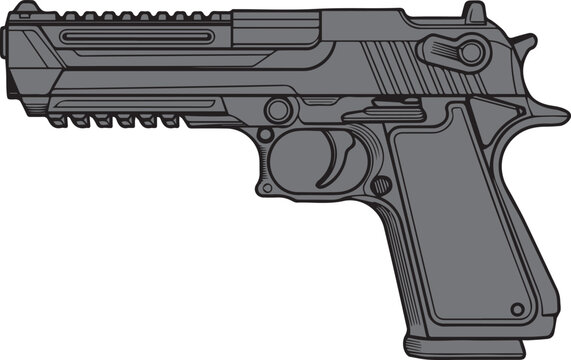 Esports Headphone with Microphone - Line Art Vector