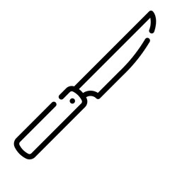 surgery tools line icon