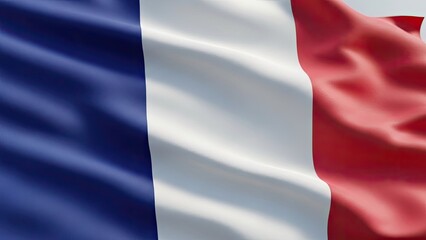 Obraz premium French Flag A Symbolic Representation of France's Identity and Values