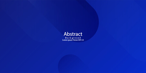 Abstract blue background with glowing geometric lines. Modern blue gradient square shape design. Futuristic Technology Concept