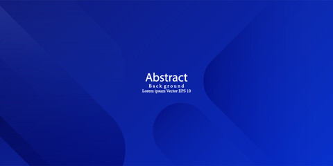 Abstract blue background with glowing geometric lines. Modern blue gradient square shape design. Futuristic technology concept