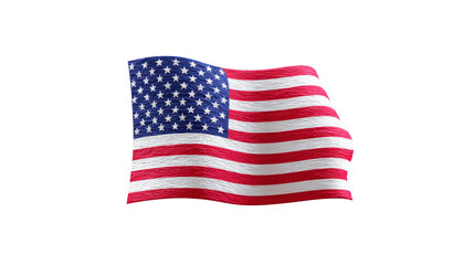 Obraz premium American flag United States flag patriotic red white blue national symbol waving independence freedom democracy pride American flag with red white and blue stripes and stars waves wind symbolizing