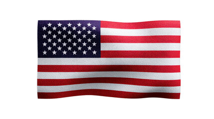 Fototapeta premium Waving American flag patriotic symbol with red white and blue colors fifty stars and thirteen stripes representing freedom national pride and unity in United States
