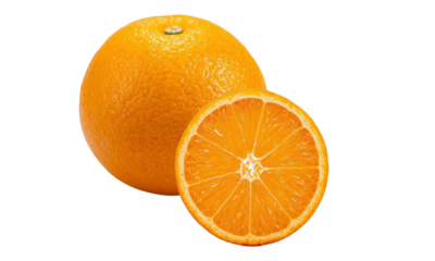 Orange Transparent Background – Isolated Citrus Fruit Photo for Healthy Food and Culinary Design