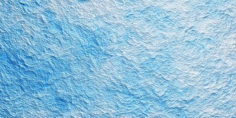 Textured surface displays an abstract gradient of cool blue tones blending into white peaks