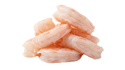Appetizing Pile of Cooked Shrimp: A mouthwatering pile of succulent, cooked shrimp, showcasing their delicate pink hue and inviting texture, ready to be enjoyed.