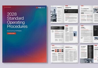 Corporate Brochure, Company Handbook, White Paper Report & Newsletter Template