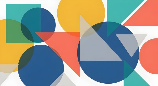 Colorful abstract vector background featuring a pie chart with 3D circles and a growth arrow as a symbol of financial data report design