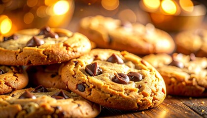 chocolate chip cookies on a plate