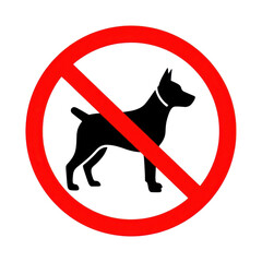 Red prohibition symbol isolated on transparent background