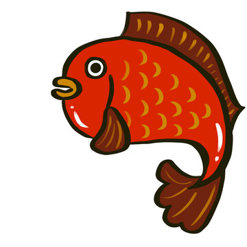 めでたいタイのイラスト