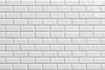 a clean white subway tile wall texture background