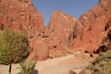 The Tianshan Grand Canyon or Kesileya Grand Canyon is a stunning natural feature in Xinjiang, China, characterized by its distinctive red canyons, formed by millions of years of wind and rain erosion.