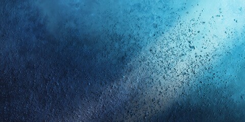 Textured surface displays a striking gradient transition from deep indigo to bright cyan illumination.