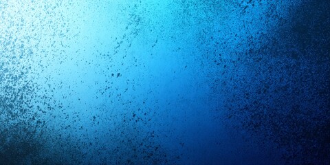 Abstract background features a vibrant blue gradient with dark, textured spray paint splatters.