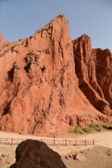 The Tianshan Grand Canyon or Kesileya Grand Canyon is a stunning natural feature in Xinjiang, China, characterized by its distinctive red canyons, formed by millions of years of wind and rain erosion.