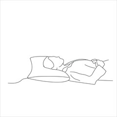 a woman are sleeping on a pillow with their hands under their heads. 