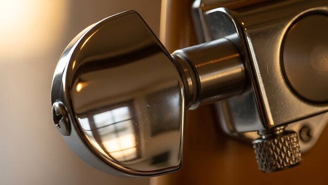 Guitar Tuning Peg Close Up